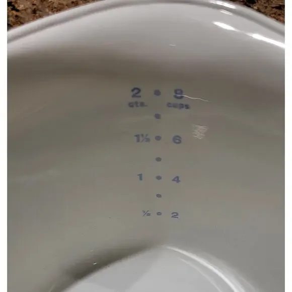 Vintage Corning Ware Blue Cornflower 2 Qt Sauce Maker with Handle Rare Discont. - Picture 3 of 16